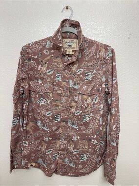 Western Aloha Woven Printed Long-Sleeve Shirt Jacket.